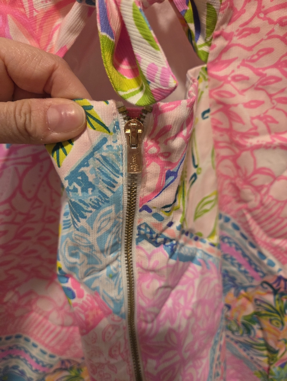 Lilly Pulitzer Shelli Stretch Dress In Block Party 14 Worn Once - Picture 3 of 4